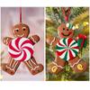 Мультфильм Пряничный человечек Рождественские подвески Мягкая глина Рождественская елка Украшение Фестиваль