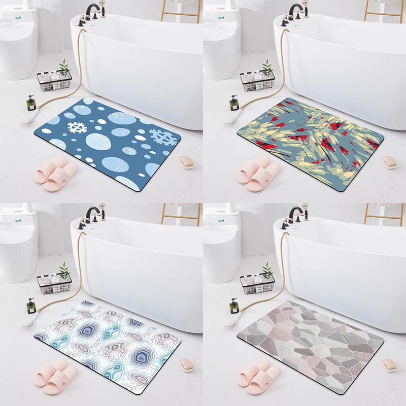 Non-slip Absorbent Mat Entry Door Mat Bathroom Shower Carpet Home Bathroom Bedroom Floor Kitchen Carpet
