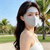 Nylon Sun-protection Mask Elegant Ice Silk Drinking Mask UV-resistant Breathable Veil  Fishing