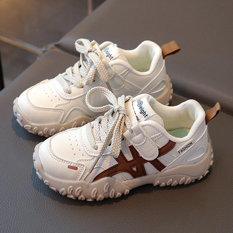 Children's Shoes Girls' Sports Shoes2026Spring new children's white shoes, casual soft-soled princess sneakers for older children