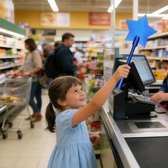 3D-печатная палочка Tap to Pay, волшебная звездная палочка, держатель для бесконтактных платежных карт, палочка для дебетовых и кредитных карт Tap-to-Pay