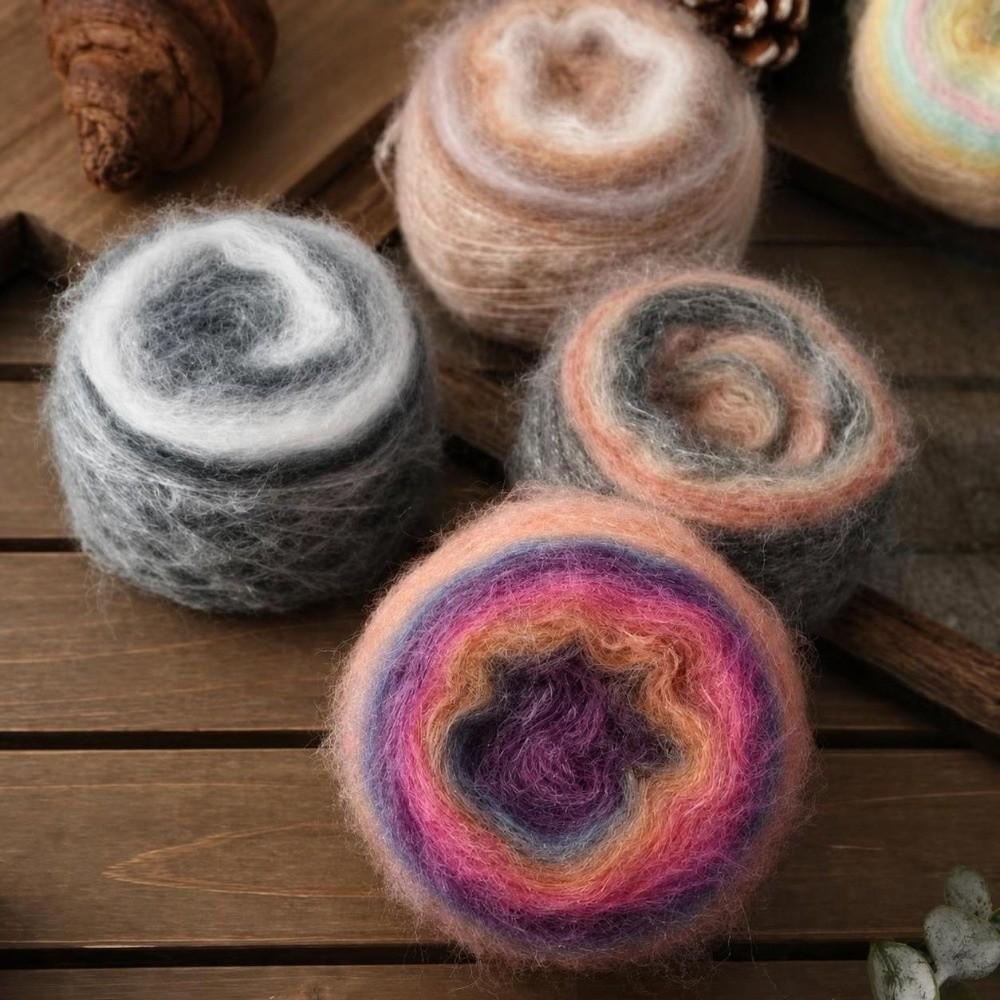 50G Soft Texture Crochet Yarn Organic Cotton Blend Hand Knitting Yarn For Sweater Scarf Hat