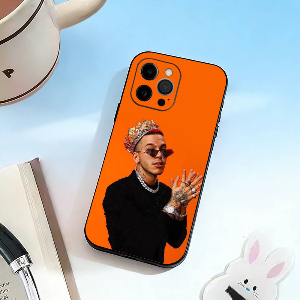 Singer Sfera E-Ebbasta Phone Case For iPhone 17, 16,15,14,13,12,11 Plus,Pro Max, Others Soft Black Cover