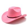 Autumn And Winter Men'S And Women'S Wide-Brimmed Suede Knight Hats Wool Hump Western Cowboy Hats