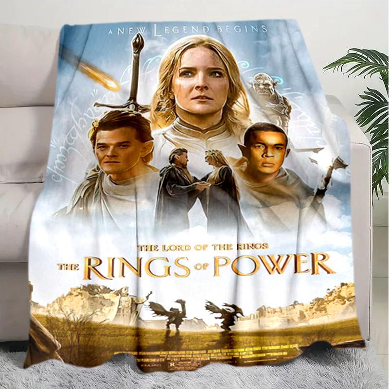 1PC The Lord of the Rings blanket, all-season lightweight home office outdoor nap multifunctional blanket, Christmas gifts