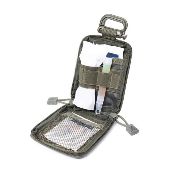 Outdoor Portable First Aid Bag Waterproof Nylon Multifunction Backpack Belt Hanging Emergency Waist Pack EDC Tools Storage Pouch Camping Hiking