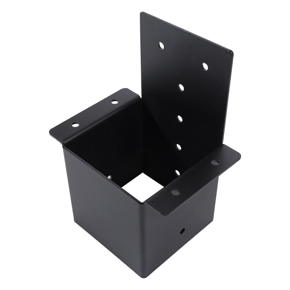 Black Pergola Bracket Metal Pergola Accessories with Screws Deck Railing Connector  Garden