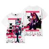 12 Colors Hazbin Hotel Women Men's T-shirts Anime Shirt Cartoon Printed O-Neck Oversized Short Sleeves Fashion Mens Clothing Streetwear