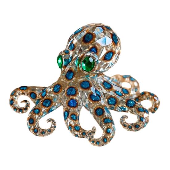 Sea Animal Figurine Simulated Turtle Octopus Statue Sculpture Home Office Desktop Fish Tank Aquarium Decoration Ornament