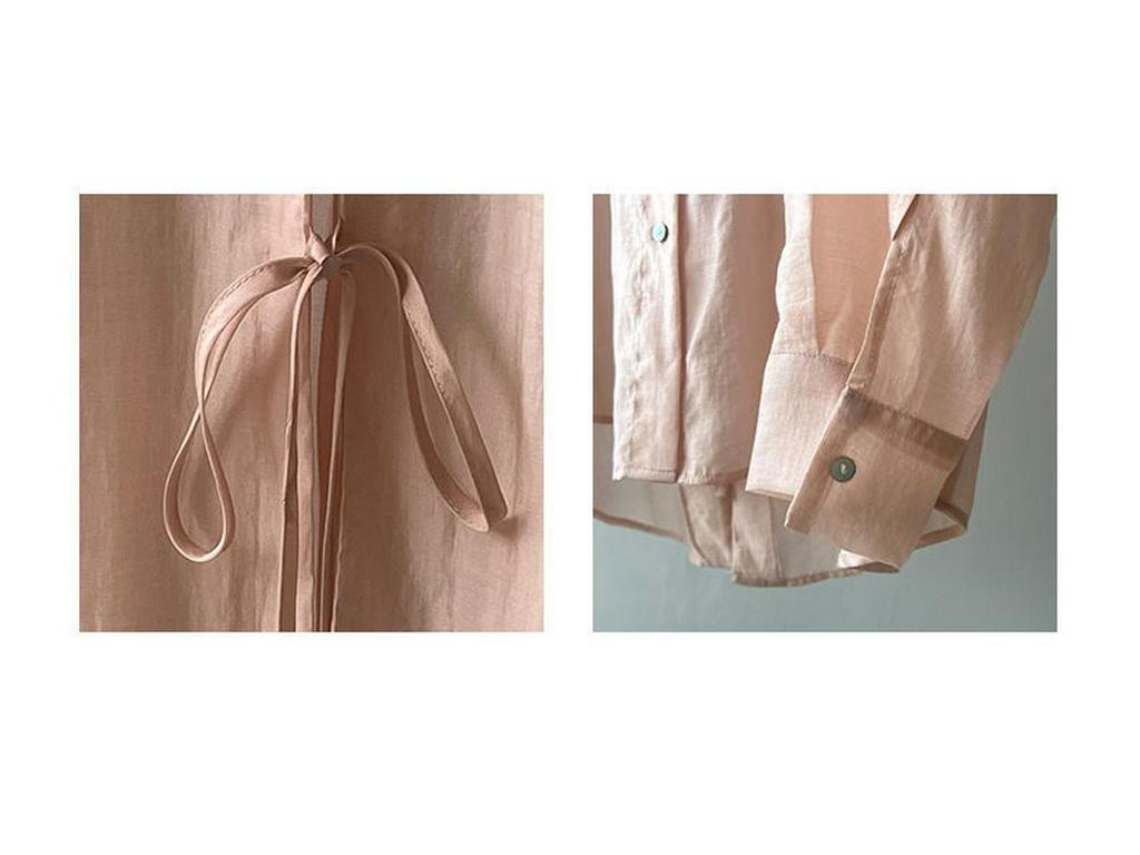 Women's Summer Loose Fit Tencel Shirt with Frog Buttons and Tie-Back, Turn-Down Collar, Sun Protection