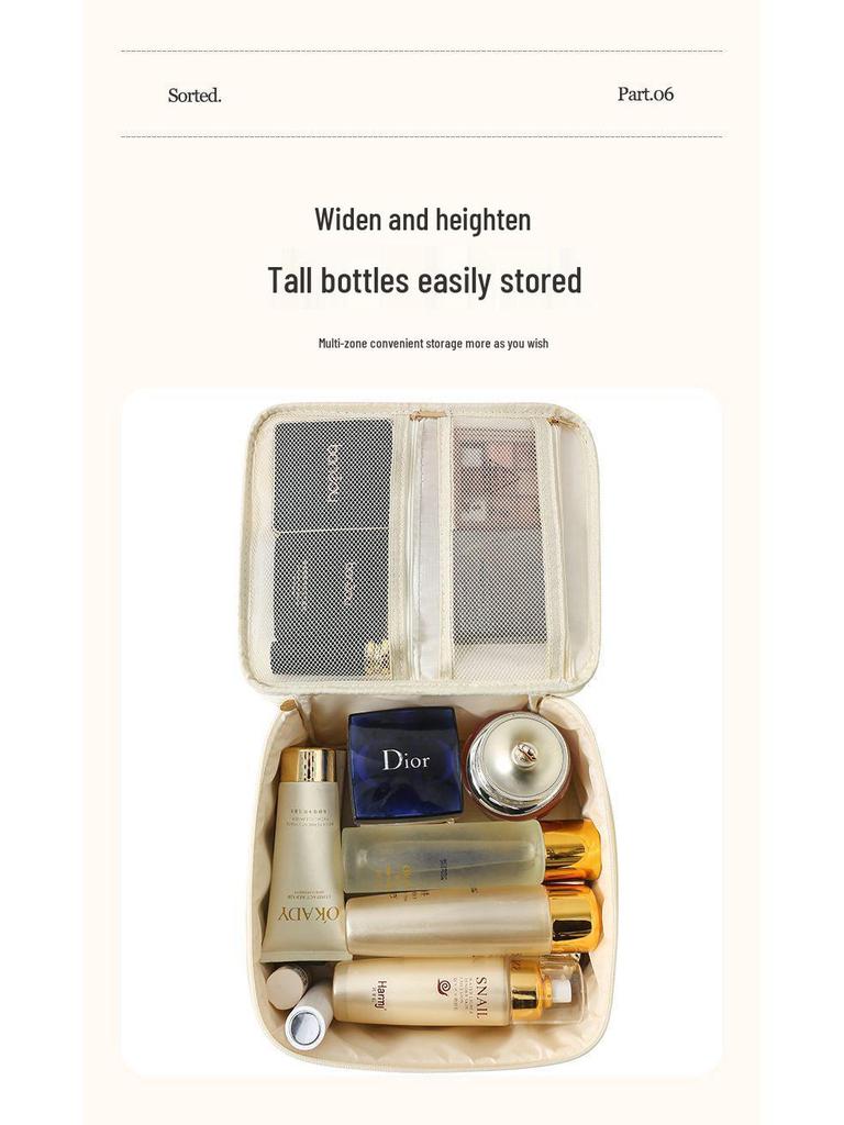 Large Capacity Portable Travel Makeup and Toiletries Bag for Students