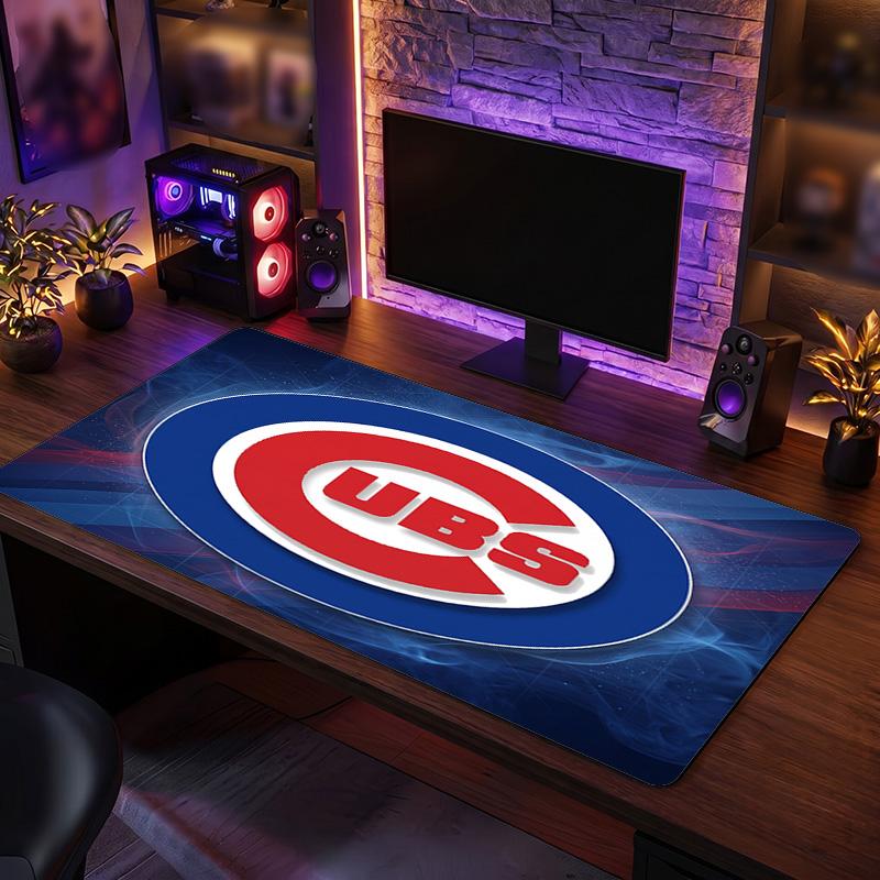Коврик для мыши с узором Chicago Cubs Анти?Нескользящий резиновый коврик для стола для игр, работы, украшение рабочего стола