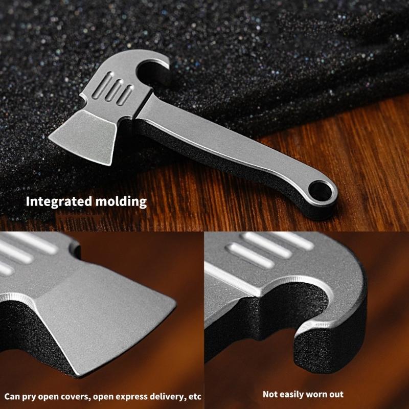 Карманный ломик-инструмент Титановые сплавы Брелок Ломик Мультитул Открывалка для бутылок Портативный Мультиинструмент Маленькие монтировки Легкое использование