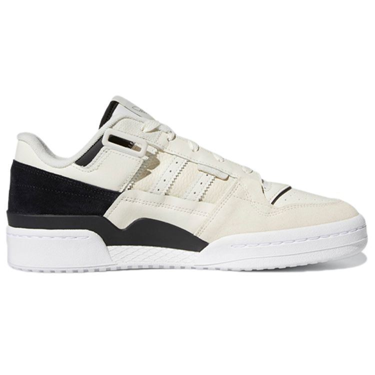 Adidas Forum Exhibit Low Off White Black Unisex Sneakers Core-Black Cream-White H01914