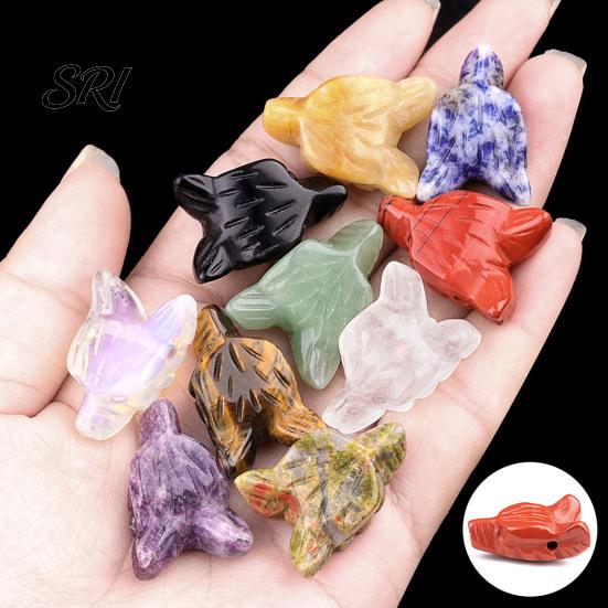 Amethyst Wolf Head Stone Ornament Miniature Landscape Sculpture Crystal Texture Handmade DIY Beads And Polished Design Decorative for Bracelets