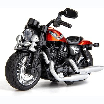1:12-масштабная модель мотоцикла Harley из сплава, литая под давлением, функция отвода назад, со звуком и светом для детей, взрослых, подарочная коллекция