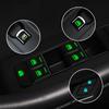 1/2 шт., автомобильный стайлинг, светящиеся наклейки на переключатель окна, ночная светящаяся кнопка, автонаклейки, универсальные, зеленые, оранжевые, синие