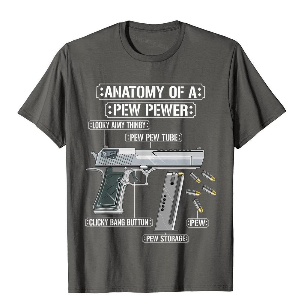 Anatomy Of A Pew Pewer Ammo Gun Funny Gun Lover Meme T-Shirt Casual Cotton Men Tees 3D Style New Design T Shirt