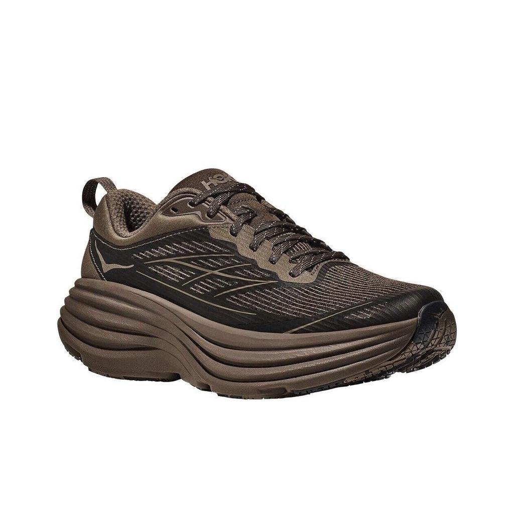 Кроссовки HOKA Bondi 8 Caged Stealth Tech Pack унисекс коричневые умбра темно-умбра 1155391-UBR