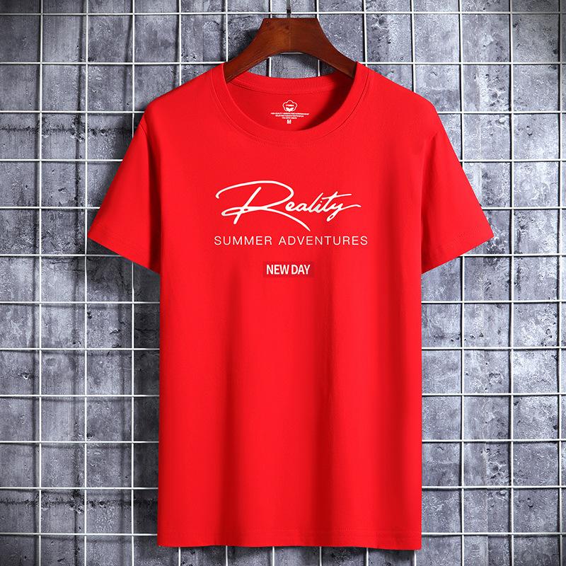 Мужская футболка с коротким рукавом, мужская модная свободная рубашка с коротким рукавом, напечатанная рубашка