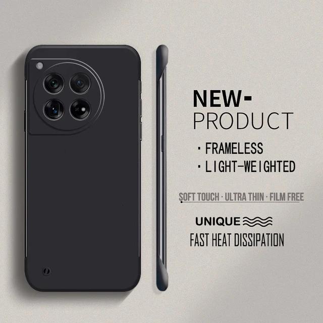 Безрамочный жесткий матовый чехол для телефона из поликарбоната для Oneplus 12 12R 11 11R 10T 10R 10 Pro, защитный бампер, однотонные чехлы