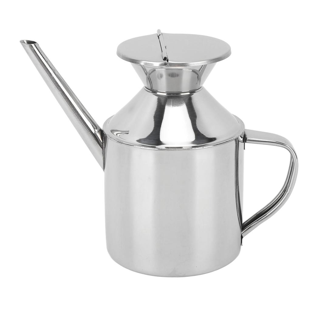 Stainless Steel Oil Can Multipurpose Oil Container Oil Dispenser Bottle for Soy Sauce Vinegar Cooking Wine