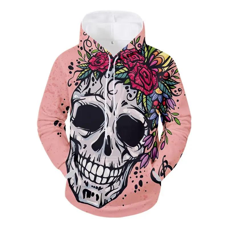 Новый осенний популярный повседневный свитер с капюшоном с 3D-цифровой печатью в иностранном стиле, осенне-зимний модный мужской джемпер в стиле хип-хоп