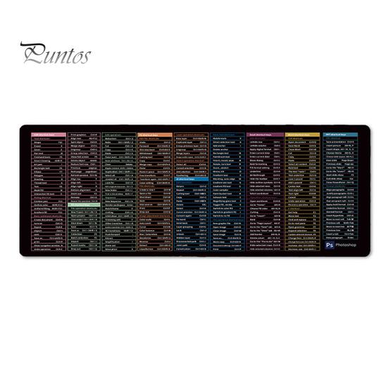 30x80 см большой компьютерный коврик для мыши портативный водонепроницаемый офисный Power Point Excel Word сочетания клавиш настольный коврик нескользящий резиновый настольный коврик для мыши ПК