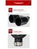 Dual Outlet Stainless Steel Exhaust Pipe - Available In Bright Black and Silver, Compatible with Various Car Models