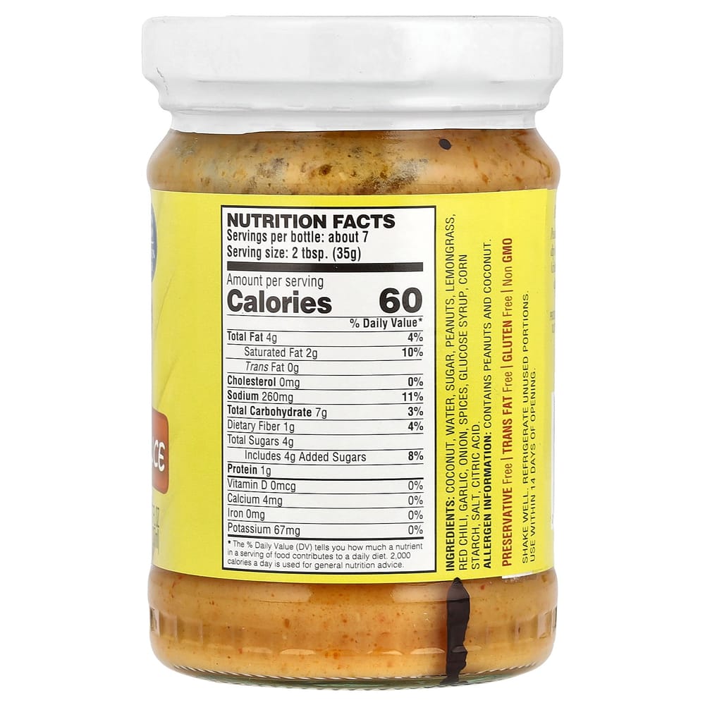 iHerb Peanut Satay Sauce 207ml (7 fl oz)