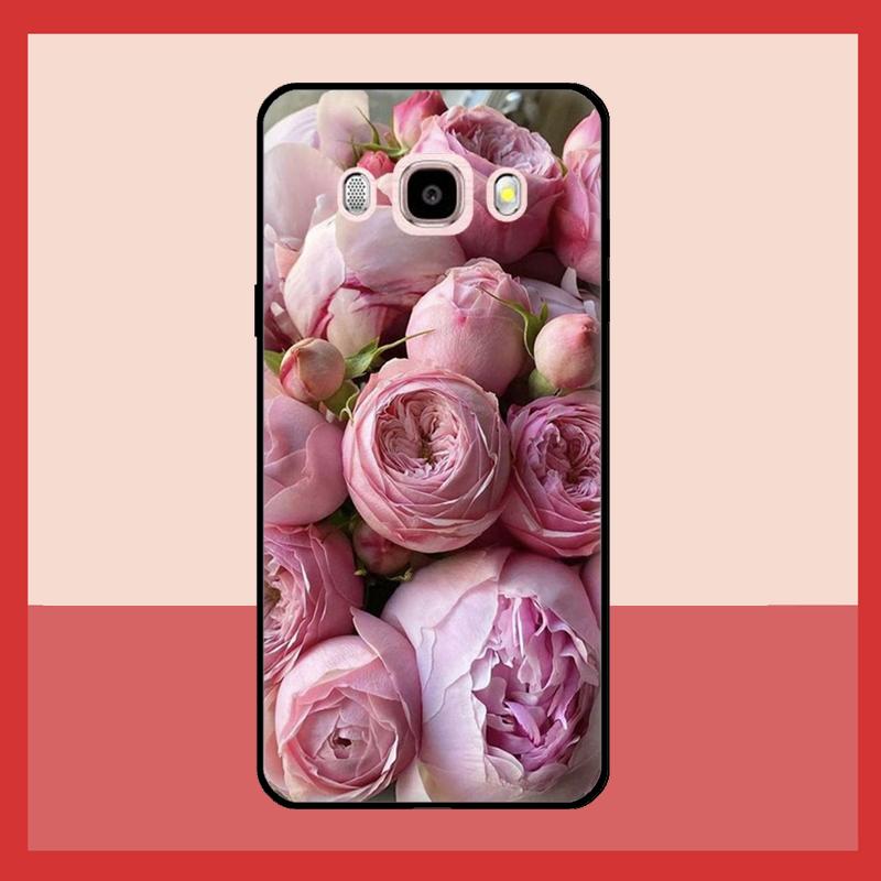 Элегантный чехол с цветком пиона розово-фиолетового цвета для Samsung Galaxy J3 J5 J7 2017 A3 A5 J1 2016 A7 A9 J8 A6 A8 J4 J6 Plus 2018 Coque
