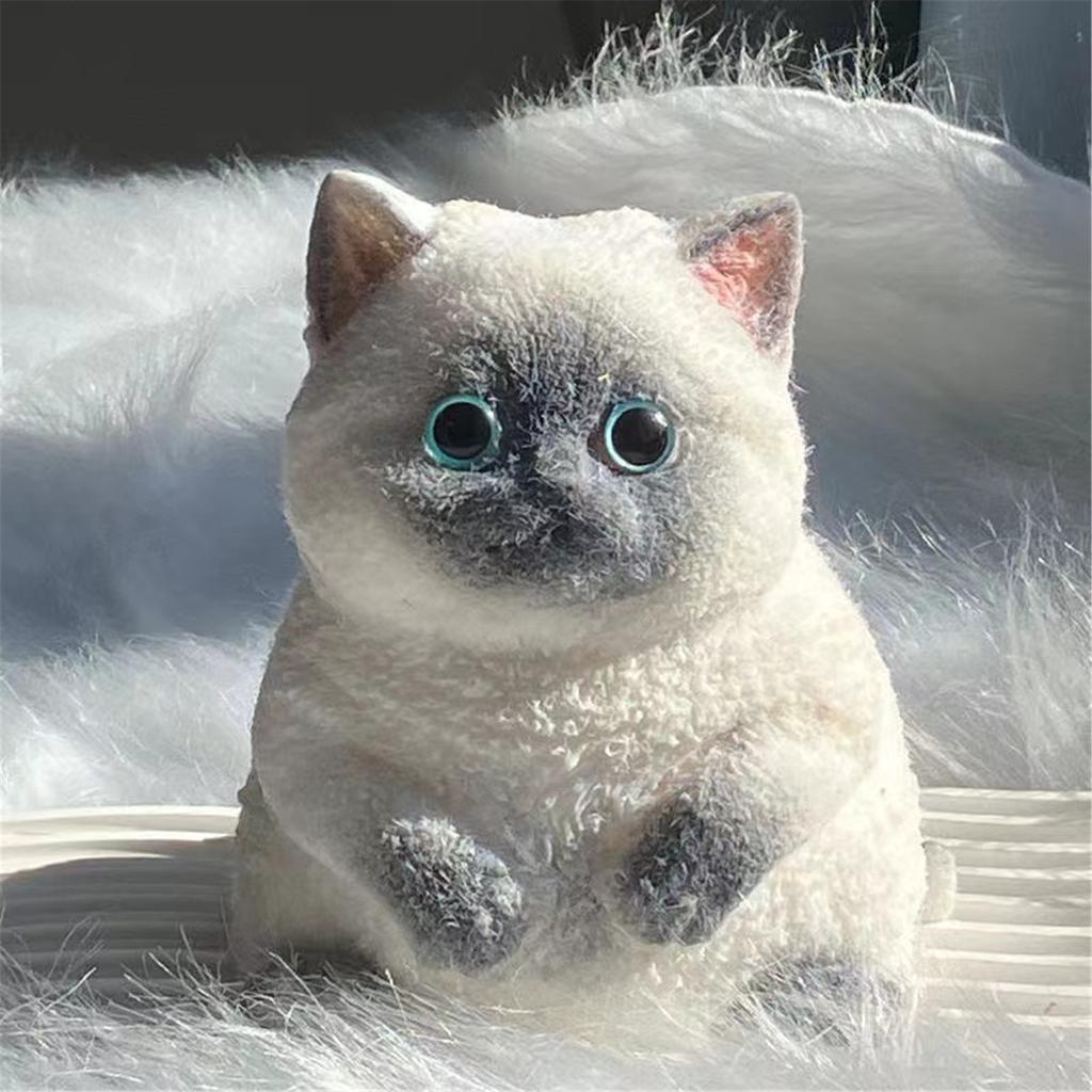 Новинка, розыгрыш, фигурка котенка, сжимающая игрушка, новинку, кляп, настольная игрушка, расслабляющая игрушка для снятия стресса, щипок, котенок