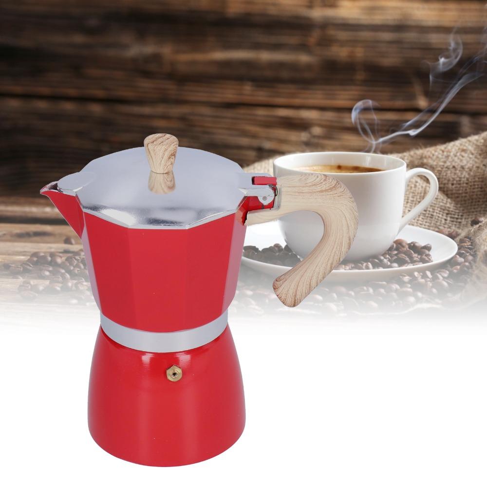 Aluminum Alloy Stovetop Espresso Maker 300ML Capacity Coffee Kettle Coffee Maker  Home Use