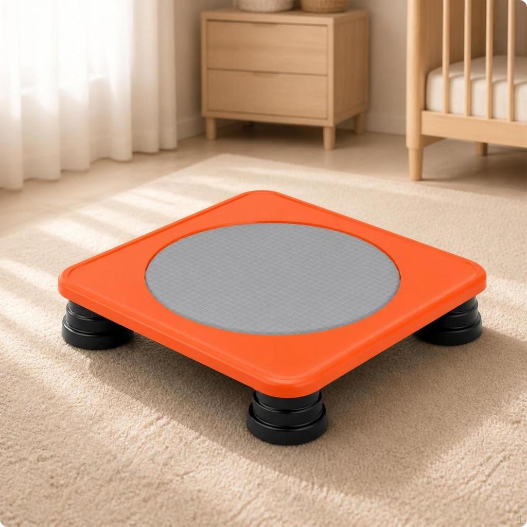 Square Trampoline Portable Rebounder Non-Slip for Home, Playroom