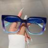 Новые очки квадратной формы оверсайз для женщин, модный стиль, цветные линзы
