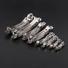 10pcs/lot 3/4/5/6/8/9.8cm Rhodium Spring Hair Clips Automatic Clip Blank Width Setting For DIY Jewelry Making Base Accessories