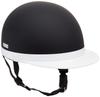 Bike Parts Center Half White Matte XL 710916 Helmet, Brim, Black, (Head Circumference 61cm-62cm)
