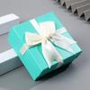 Квадратная подарочная коробка с лентой-бантом День святого Валентина Подружка невесты Свадьба День рождения Подарочная упаковочная коробка с крышкой Портативная коробка для упаковки ювелирных изделий