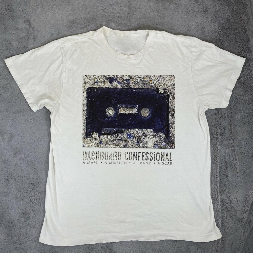 Dashboard Confessional A Mark A Mission A Brand A Scar Полноразмерная унисекс футболка S-5XL