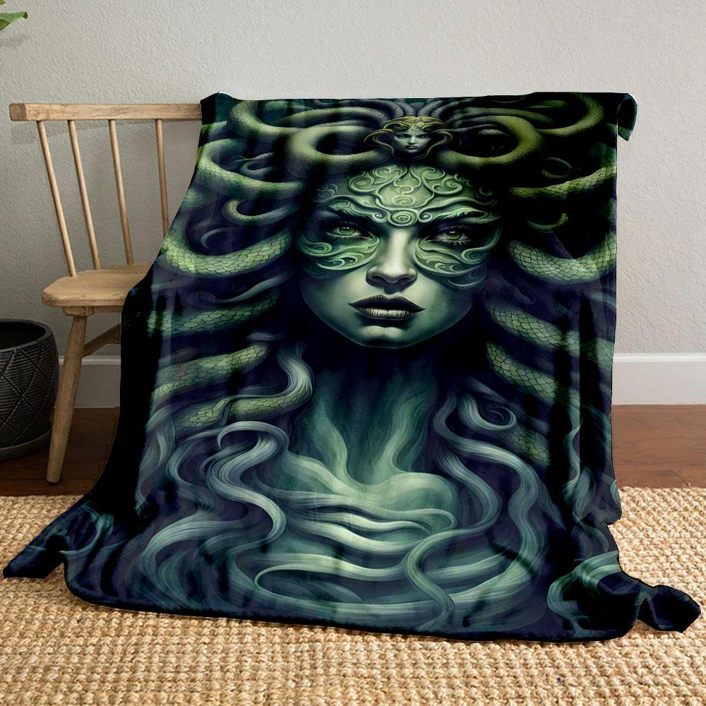 Medusa Snake Blanket bedroom Blanket for Livingroom Couch lunch break Soft throw for Friend's festival Gift