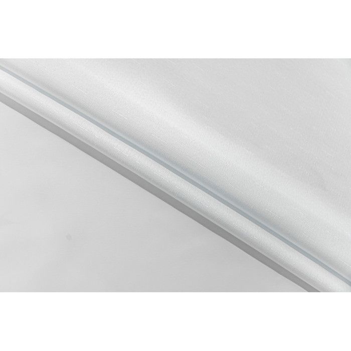 Скатерть с пропиткой, с пятноотталкивающей обработкой, Белая, прямоугольная, 145 x 240 см