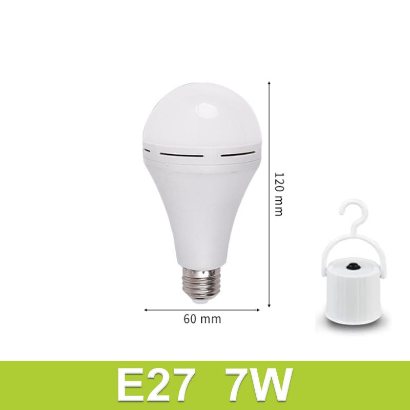 Аварийная светодиодная лампа E27 Перезаряжаемое светодиодное освещение Портативный подвесной ночник Уличный водонепроницаемый для дома Кемпинг Рыбалка Сад