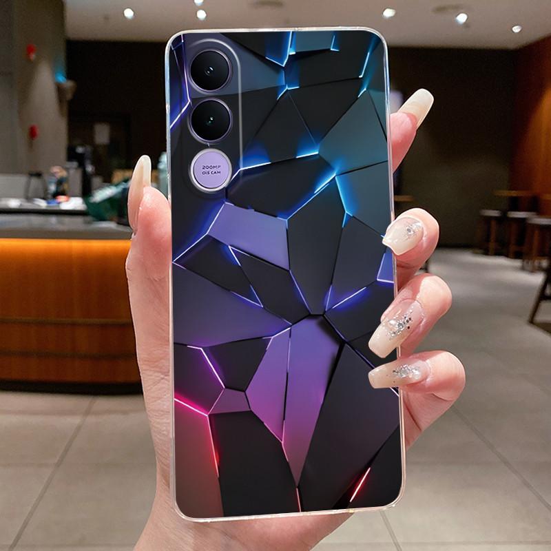 Чехол для Vivo V70 FE V70FE 5G V2550 Чехол для телефона Эстетичный Роскошный Милый Крутой Для Мальчиков Девочек Мягкий Силикон Прозрачный ТПУ Чехол-Оболочка