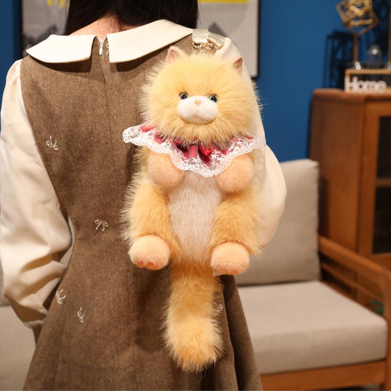 Рэгдолл Кошка Плюшевая Игрушка Рюкзак – Плюшевый Друг Кукла Подарок на День Рождения