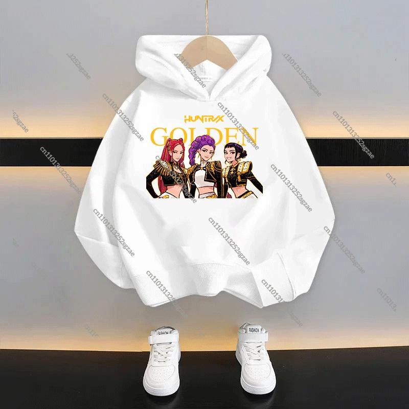KPop Demon Hunters Kids Cartoon Hoodie 2025: Cool Unisex Pullover For Boys & Girls Casual New Style Sweatshirt