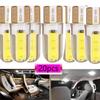 20 шт. светодиодных ламп W5W T10 194 168 W5W COB 12SMD для парковки, автоматических клиновых габаритных огней CANBUS, ярко-белых лампочек для номерного знака