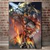 Современный игровой постер, украшение Темных душ на холсте, настенные художественные постеры и принты, произведения искусства для комнаты мальчика, дома, Куадрос, без рамки