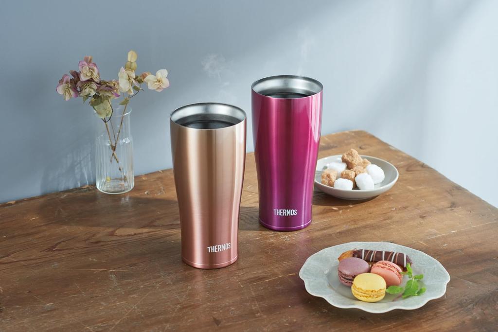 Термос-кружка с вакуумной изоляцией Thermos 420 мл Градиентный кассис Можно мыть в посудомоечной машине Вакуумная конструкция сохраняет напитки горячими или холодными JDE-422LTD CSS-G