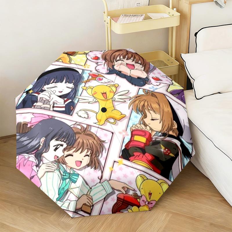 1PC Cardcaptor Sakura Characters Automatic Umbrella - Suitable Travel Outdoor Portable Umbrella Birthday Gift Daily Essentials