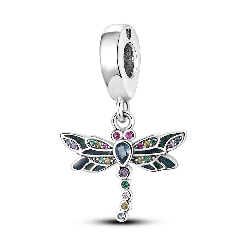 Original Copper Charm Beads Glowing Luminous Firefly Butterfly Pendant Fit Bracelet Charm Making Jewelry